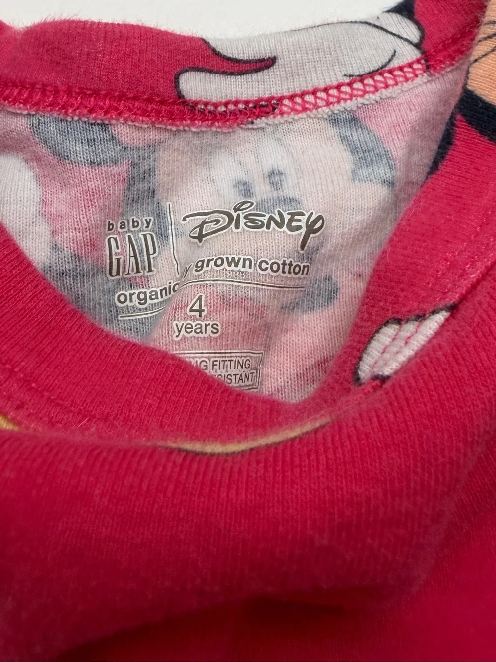 Gap Kids x Disney Pink Minnie Mouse Organic Cotton Pajama Set